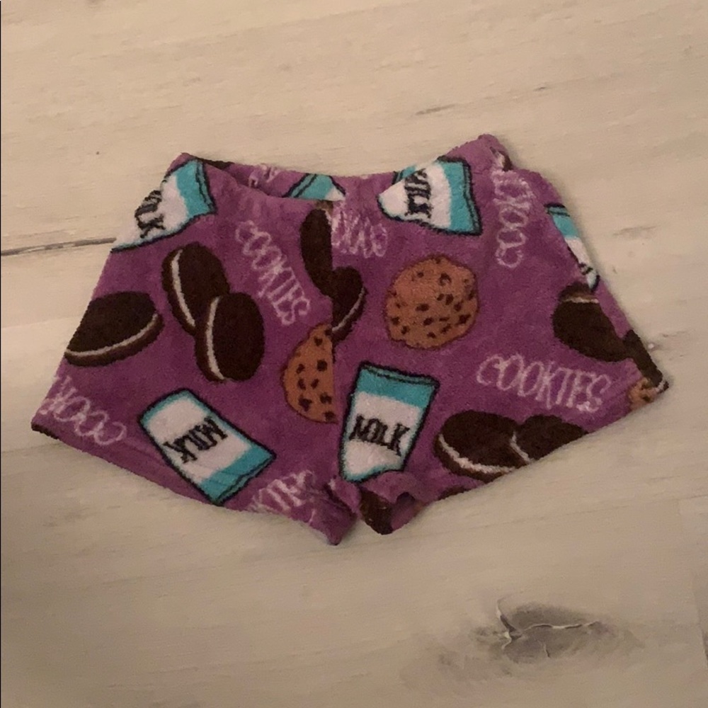 cozy, fuzzy, and soft girls pajama shorts.